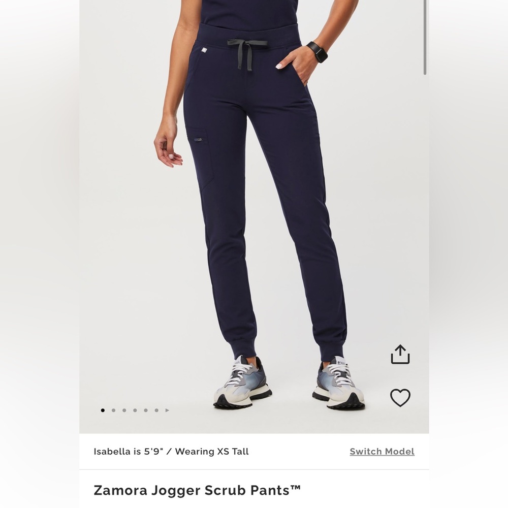 Figs XS Navy Zamora Jogger Scrub Pants
